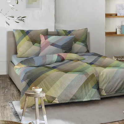 Immagine prodotto di Irisette Biancheria da letto in raso Mako Wave 8691 multi 135x200 cm + 80x80 cm