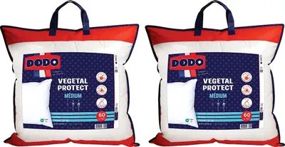 Produktbild von Anti-Milben-Kopfkissen DODO 2er-Set - natürlich - 60 x 60 cm - VEGETAL PROTECT
