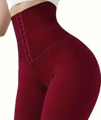 Produktbild von Leggings mit hoher Taille - Burgunderrot/XXXL KP30268