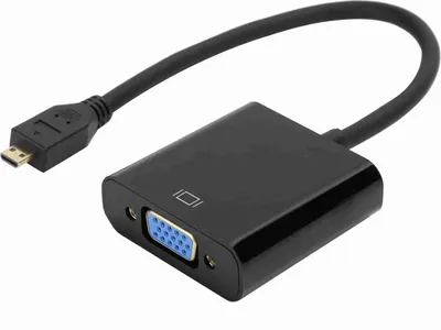 Zdjęcie produktu dla Konwerter wideo Micro HDMI na VGA Adapter 1080P dla Raspberry Pi 4B z funkcją zasilaniaMicro HDMI na VGA