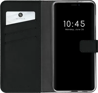 Immagine prodotto di Custodia a libro in vera pelle Selencia per iPhone 13 Pro Max - Nero