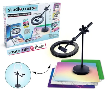 Produktbild von Studio Creator - Video-Erstellungs-Set Video Maker DIY Ringlicht Ringleuchte light Content Kinder