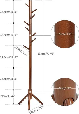 Produktbild von Famanu Kleiderständer mit 8 Haken - boomförmig