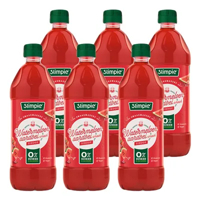 Produktbild von Slimpie - Wassermelonen Erdbeer Limonaden-Sirup - 6x 650ml