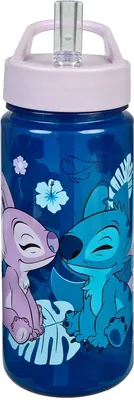 Immagine prodotto di Borraccia Lilo & Stitch - Robusta borraccia da 500 ml con pratico tappo per bere