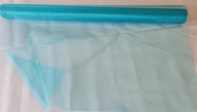 Produktbild von Snow Organza 70 cm x 10 m türkis Dekostoff