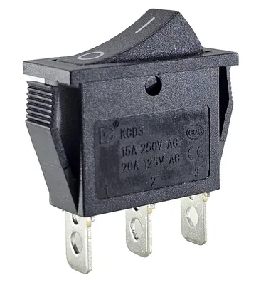 Produktbild von Kfz-Schalter, Umschalter 3-polig, 12V-250V/20A, 2 Stellungen EIN/EIN