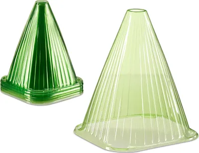 Produktbild von 24 kapelusze roślinne relaxdays zielone 22,0 cm