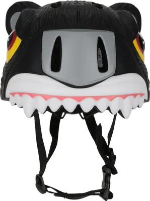 Image de CRAZY SAFETY Casque de vélo Panther avec design d'animal mignon 1001 Black S (49-55cm)