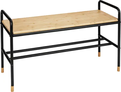 Obrázek produktu pro Kovová lavice na boty WENKO Loft v černé barvě