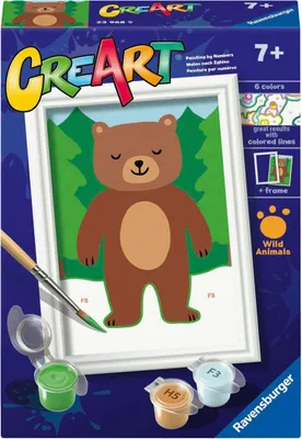 Image de Ravensburger CreArt Peinture par numéros - Ours
