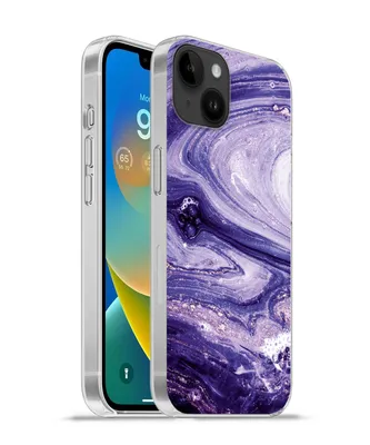 Produktbild von MuchoWow® Handyhülle Schutzhülle Hülle für Apple iPhone 14 Plus - Soft case Marmor - Naturstein - Glitzer Silikon Softcase Handy Hülle - Abbildung