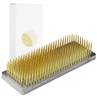 Produktbild von Elzusha – Messing-Kenzan für Ikebana-Blumengestecke, 120 mm