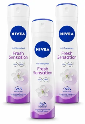 Image de 3 sprays déodorants NIVEA Fresh Sensation - 150 ml - Pack avantage - 3 pièces