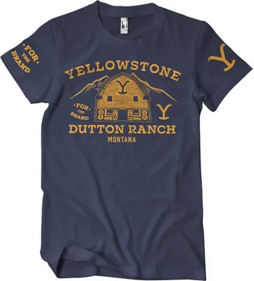 Produktbild von Yellowstone Barn T-Shirt - Medium - Navy