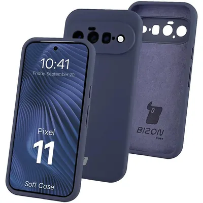 Produktbild von Silikon Handyhülle für Google Pixel 11, Bizon Soft Case, Dunkelblau