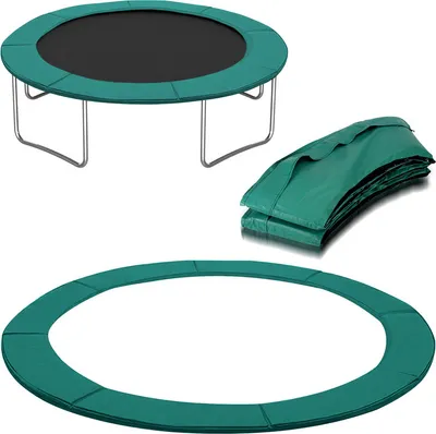 Produktbild von Jopassy Trampolin Randabdeckung Ø 366cm Grün, Reißfest & UV-resistent, Ersatz Federabdeckung, Rahmenpolster, Schutzpolster für Gartentrampoline