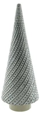 Zdjęcie produktu dla Figurka choinki Clayre & Eef 27 cm szara porcelana