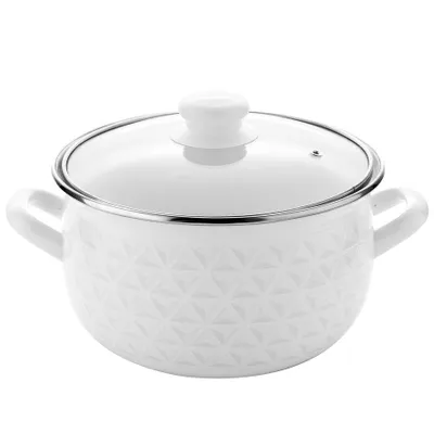 Produktbild von Emaille-Topf Pyza Diamond 20 cm 4,2 l Induktionsgeeignet