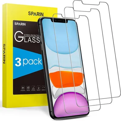 Produktbild von SPARIN Panzer Schutz Glas 3 Stück iPhone 11 XR 12 12 Pro 9H Härte Displayschutzfolie