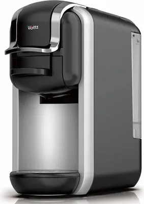 Obrázek produktu pro Espresso kávovar na mletou kávu a kapsle 8v1 Oliver Voltz OV51171J8R, 1450W, 0,6 l, 5 adaptérů, 19 barů, černá/stříbrná