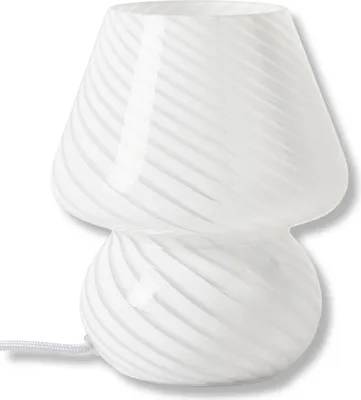Image de Weswting Lampe de table pour chambre à coucher verre blanc