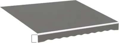 Produktbild von Sonnenschutztuch Valora 250x200cm – Ersatzstoff 420D Oxford – Schattentuch – Markisentuch – Sonnenschutz – Polyurethanbeschichtet – Grau