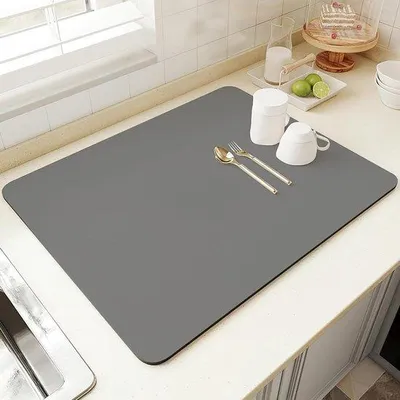 Produktbild von Diatomeeënmat 50 x 40 cm - Küchenunterlage - Antislip - schnell trocknend - antibakteriell - Kaffeemat - für Kaffeemaschinen