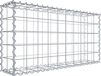 Produktbild von Gabione 100 cm x 50 cm x 20 cm (L x H x T), Maschenweite 10 cm x 10 cm, Spirale