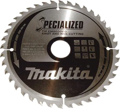 Produktbild von Makita SPECIALIZED Kreissägeblatt 185 x 30 x 2 mm 40 Zähne ( B-33174 )
