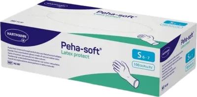 Produktbild von Peha-Soft Latex protect Unt.Hands.unsteril pf S 100 St