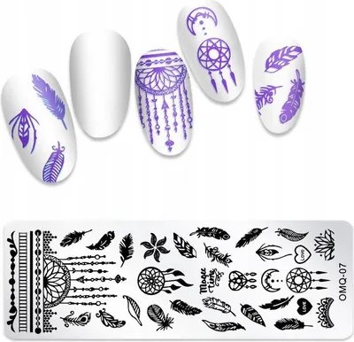 Produktbild von Stempelplatte für Nailart OMQ-07