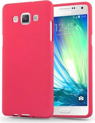 Produktbild von Cadorabo Schutzhülle für Samsung Galaxy A3 2015 Hülle in Rot Handyhülle TPU Etui Cover Case