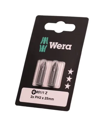 Obrázek produktu pro Wera 851/1 Z SB SiS 05073305001 Philips bit PH 2 Tool steel alloyed, hardened D 6.3 1 pc(s)