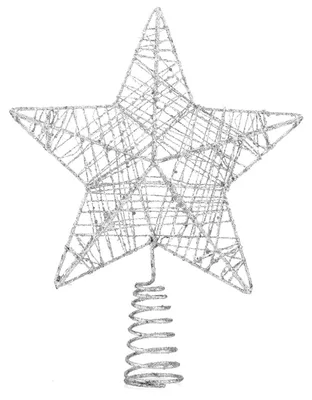 Immagine prodotto di Copri albero di Natale stella d'argento - Copri albero di Natale Copri albero per albero di Natale Copri albero di Natale Copri albero di Natale