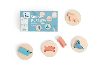 Immagine prodotto di Puzzle di contorno in legno Abbina la forma