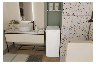 Immagine prodotto di Candy TCA473D3-S Lavatrice Caricamento dall'alto 7 kg 1400 Giri/min Bianco