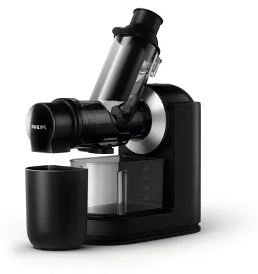 Produktbild von Philips Viva Collection Slow Juicer, Entsafter für kaltes Pressen, 1.0 L, 150 W, Schwarz (HR1889/70)