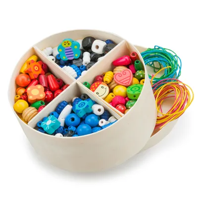 Image de New Classic Toys, Perles en bois grandes