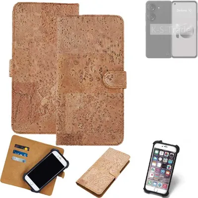 Produktbild von K-S-Trade Hülle kompatibel mit Asus Zenfone 10  Kork Handyhülle Cover  Schutzhülle TPU Case Bumper in Hellbraun, (1x)