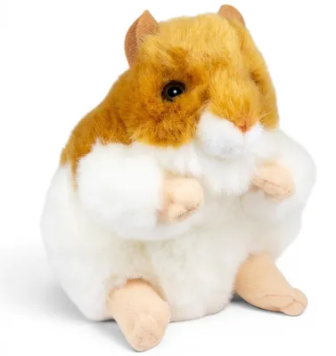 Produktbild von Carl Dick Hamster braun-weiß ca. 14cm Plüschtier, Stofftier, Kuscheltier 3821