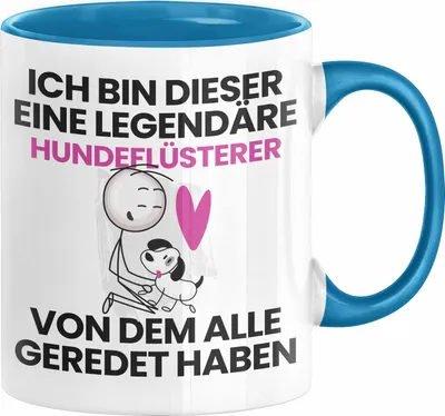 Produktbild von Hundeflüsterer Geschenk Tasse Lustige Geschenkidee Geburtstag für Hundeflüsterer Ich Bin Dieser Legendäre Hundeflüsterer Von Dem Alle Geredet Haben Kaffee-Becher (Blau)