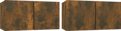 Zdjęcie produktu dla | Zestaw szafek RTV | 2 pcs Brązowy 60 x 30 x 30 cm