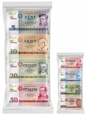 Produktbild von Rotstern DDR Geld Vollmilch 4x15g
