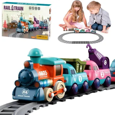 Obrázek produktu pro Dětská elektrická vlaková souprava Rail Train