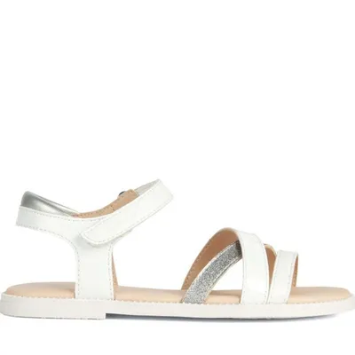 Zdjęcie produktu dla Geox Girls Classic Sandals J5235D 00254 C1000 Kolor: Biały Rozmiar: 29