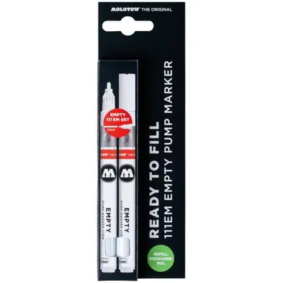Produktbild von Molotow Refill Extension 111EM Pump Marker 2er Blister, Leermarker 111EM
