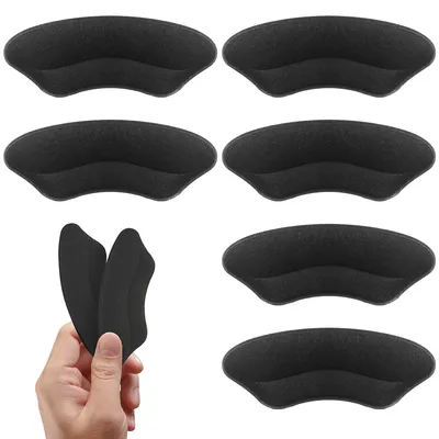 Produktbild von 8pcs Premium Fersenpolster, Fersenprotektoren für Männer und Frauen, verhindern das Rutschen und Blasenbildung, füllen zu große Schuhe (Schwarz).