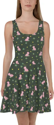Produktbild von Mr. & Mrs. Panda Sommerkleid Schwein Glück XXXL - Grün - Geschenk, Strandkleid, Damen-Sommerkleid, Schweinchen, Motivation, Lustige Sprüche, Ziele, Damenkleid, Minikleid