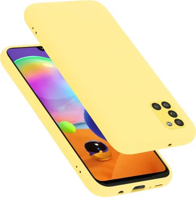 Image de Cadorabo Housse pour Samsung Galaxy A31 Housse en jaune Housse pour portable Case Cover TPU Etui